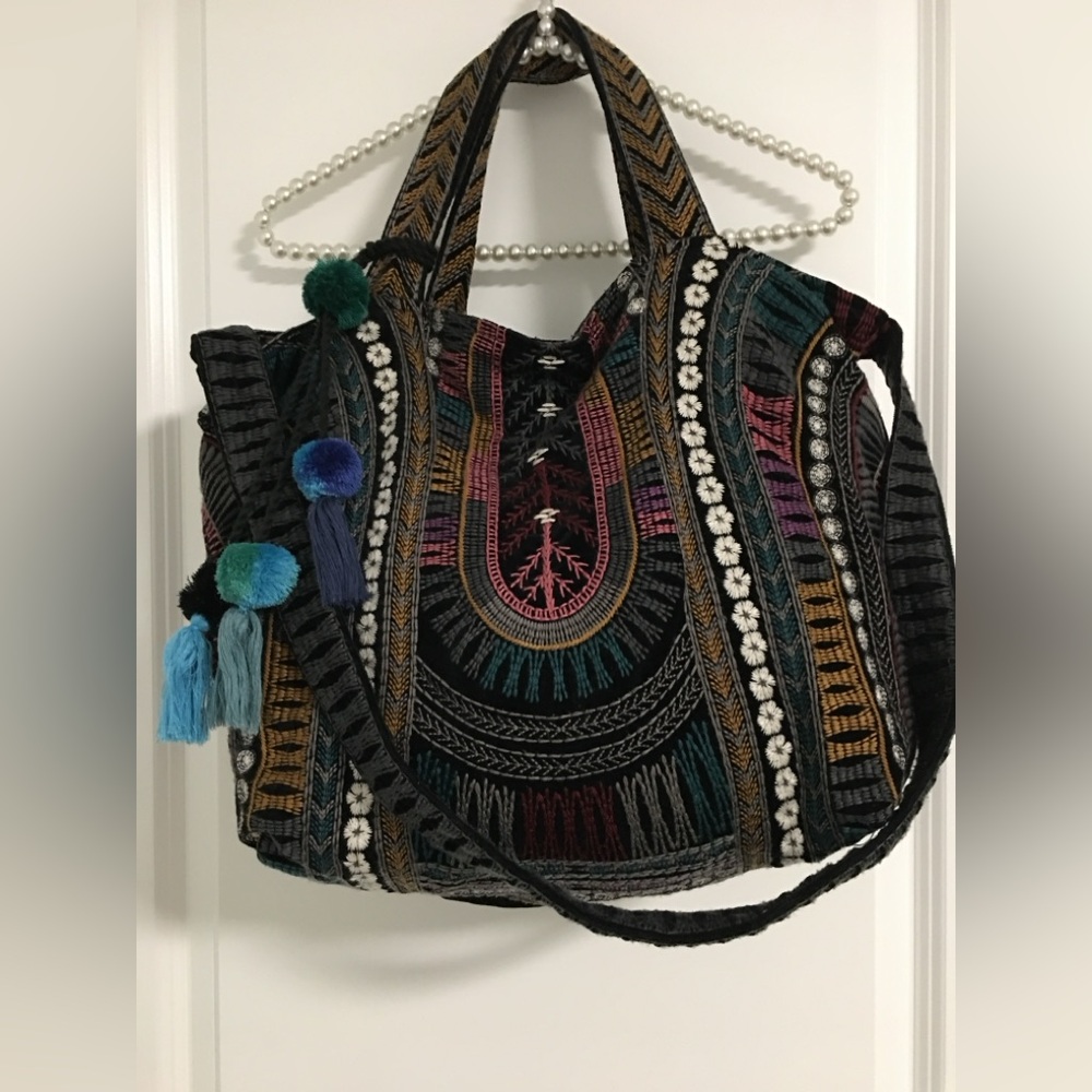 Johnny Was Velvet Bag